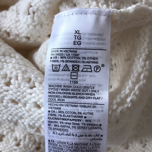 ✨Sold✨Old Navy Cream Knit Style Sleeveless Maxi Dress Size Extra Large New - Picture 9 of 10